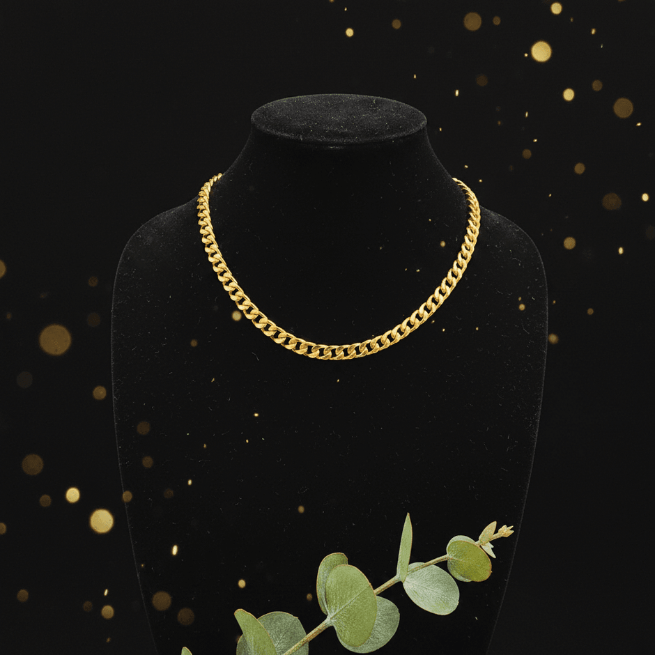 14ct Gold 18" 45cm 8mm Link Chain - DP Online