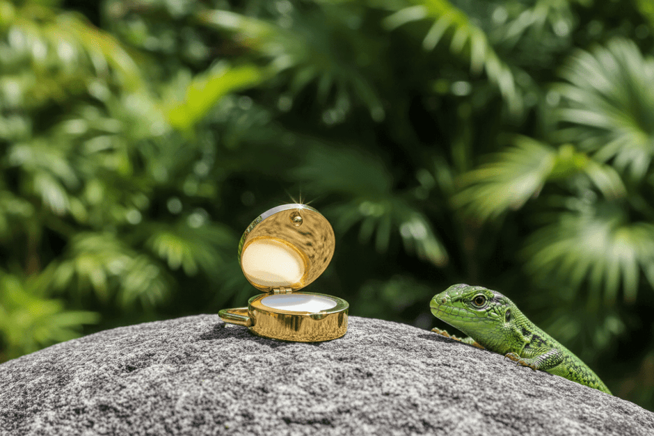 14ct Gold Black Onyx Ring with Vanilla Lip Balm - DP Online