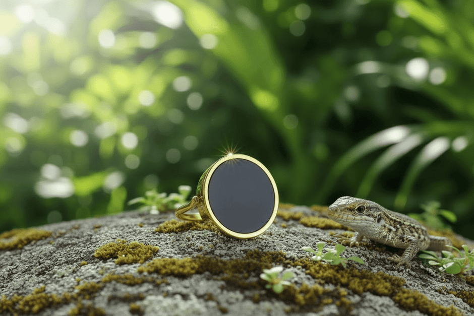 14ct Gold Black Onyx Ring with Vanilla Lip Balm - DP Online