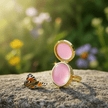 14ct Gold Locket Ring with Lip Balm - DP Online