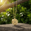 14ct Gold Opal Lip Balm Locket Pendant Necklace with Lip Balm - DP Online