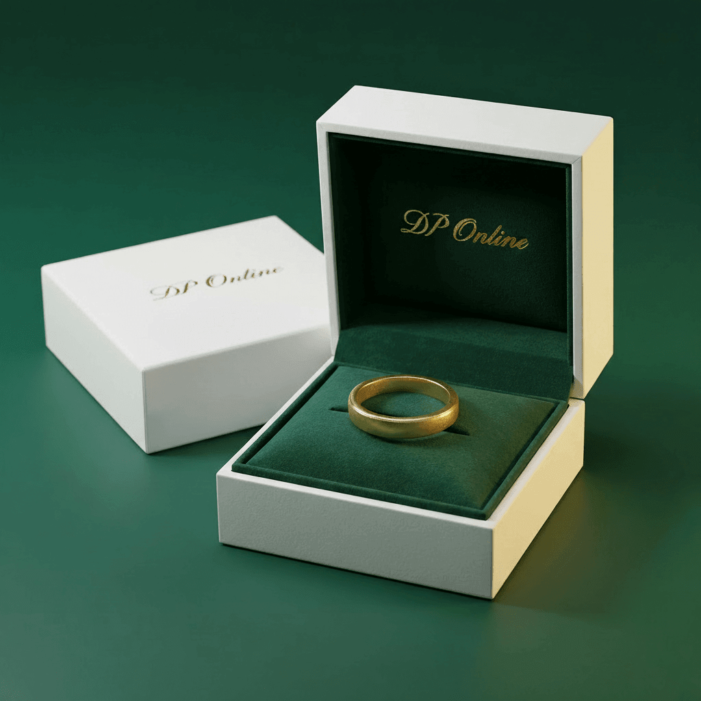 14ct Gold Titanium 2mm Band Ring