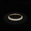 14ct Gold Titanium Steel Moissanite Diamond Wedding Band - DP Online