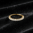 14ct Gold Titanium Steel Moissanite Diamond Wedding Band - DP Online