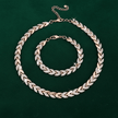 14ct Rose Gold Titanium Steel Elegant Crystal Fish Tail Set - DP Online