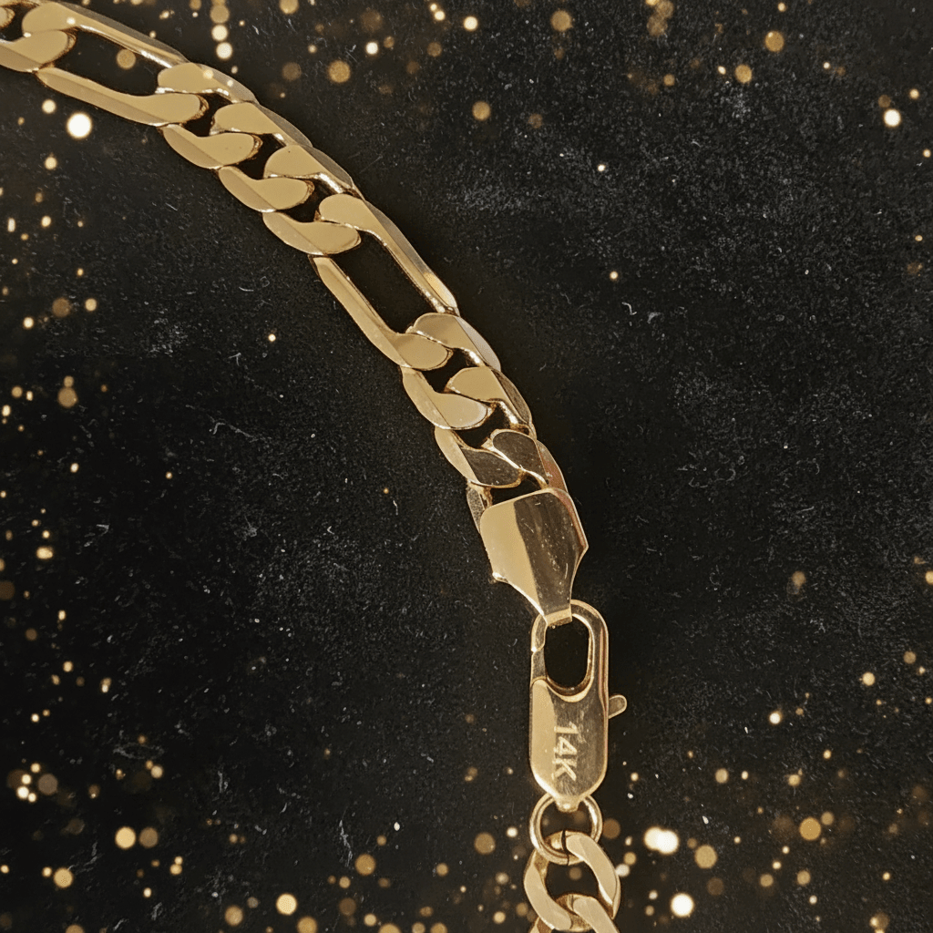 14ct Gold 24 inch 61cm 8mm Figaro Chain