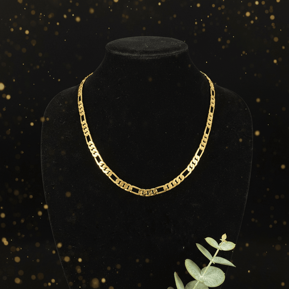 114ct Gold 24 inch 61cm 8mm Figaro Chain