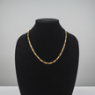 14kt Gold Figaro Link Chain - Bust