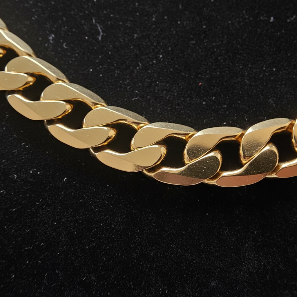 18ct Gold 12mm Link Chain - Links