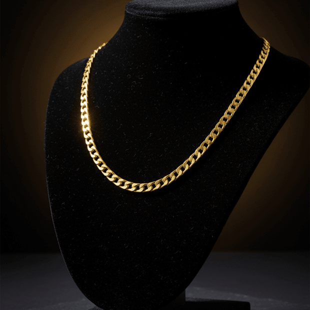 18ct Gold Filled 18" 45cm 6mm Link Chain - DP Online