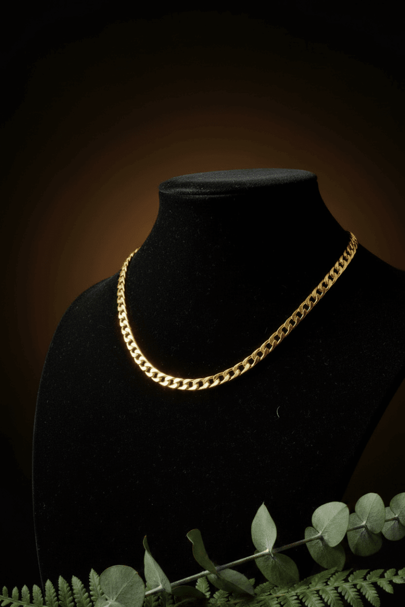 18ct Gold Filled 18" 45cm 6mm Link Chain - DP Online