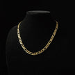 18ct Gold Titanium Figaro Chain 24 Inch 9mm