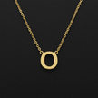 18ct Gold Titanium Initial Pendant Necklace