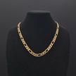 18ct Solid Gold 10mm Figaro Link Chain - Image 1