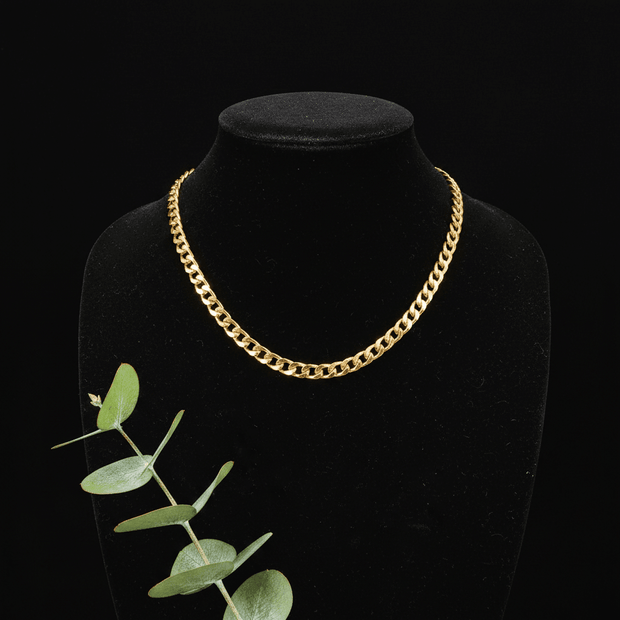 18ct Solid Gold 18" 45cm 7mm Link Chain - DP Online