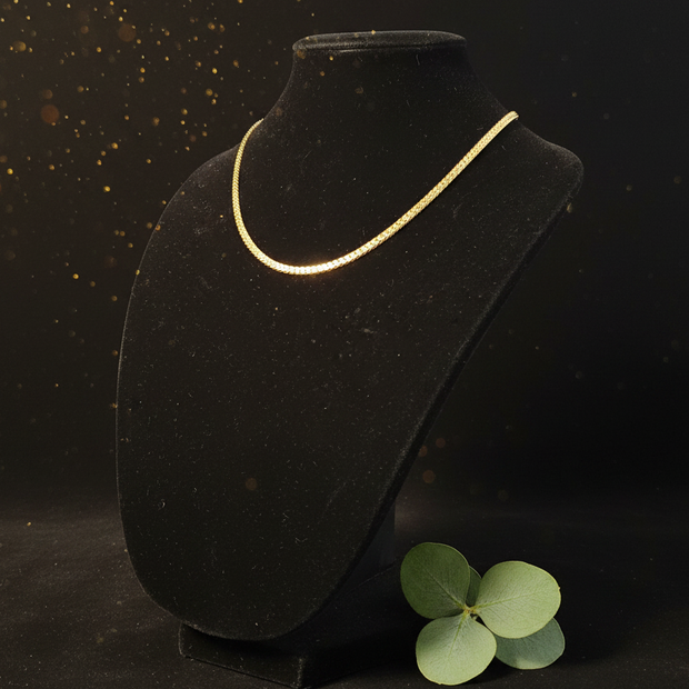 18ct Solid Gold 22" Sideways Chain - Bust 2