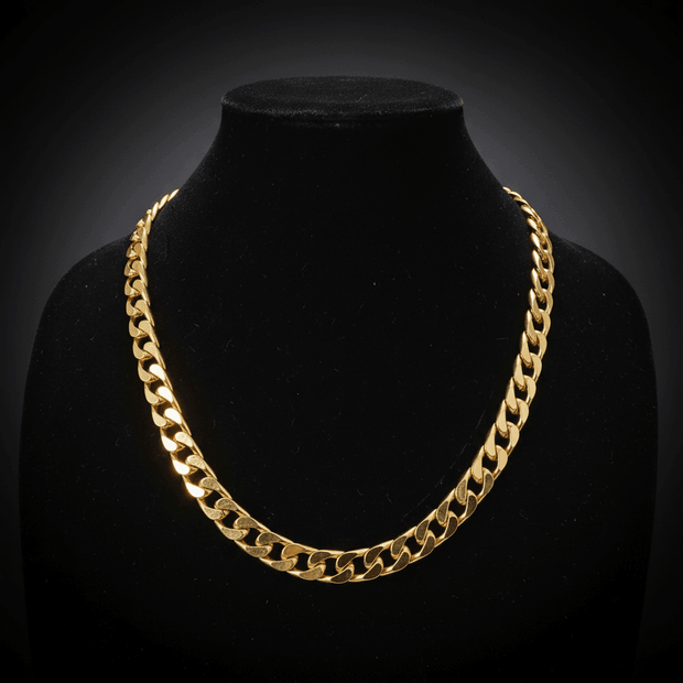 18ct Solid Gold 24" 61m 12mm Link Chain - DP Online