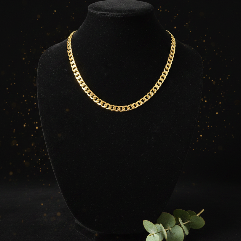 18ct Solid Gold Cuban Link - Bust 1