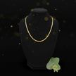 18ct Solid Gold Sideways Chain - Bust Angled
