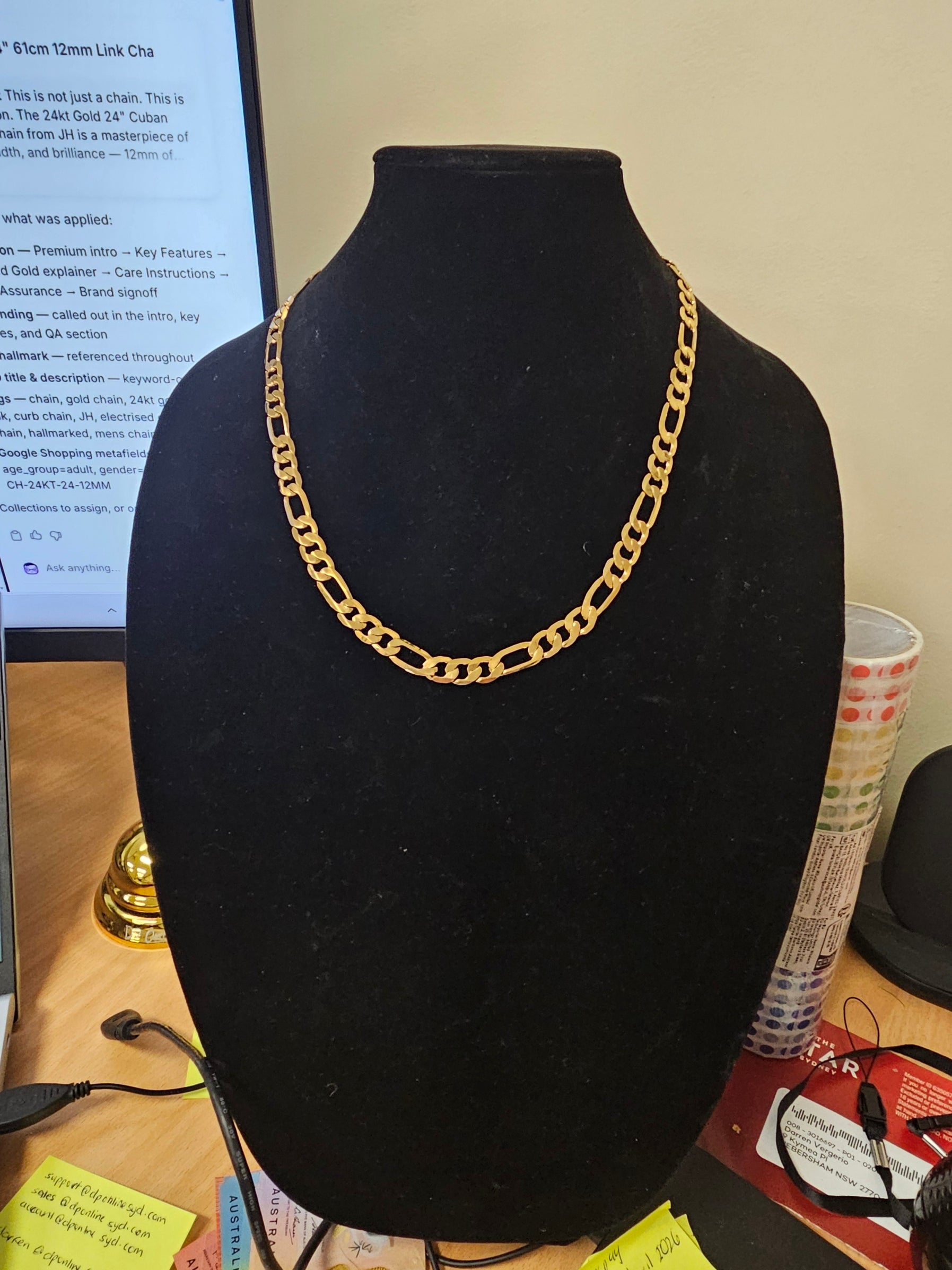 18kt Gold Titanium Steel 24