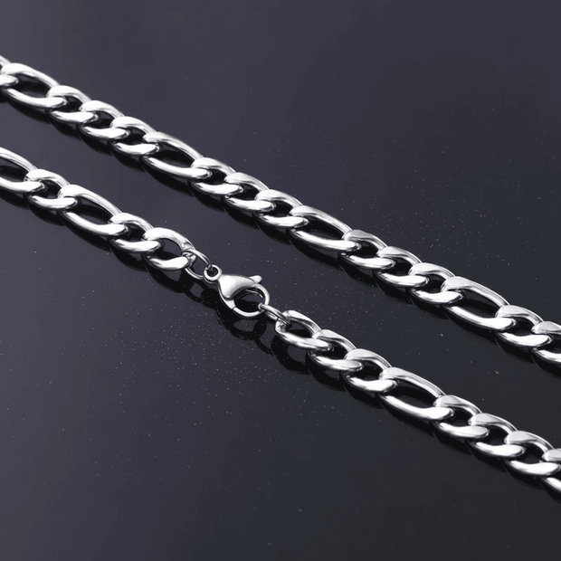 20 inch 50cm 7.7mm Figaro 2.0 Link Stainless Steel Chain