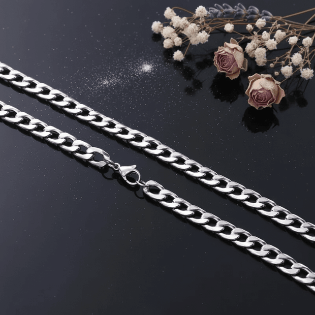 20" 50cm 7mm 1.8 Stainless Steel Link Chain - DP Online