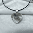 20mm Glazed Colored Glass Heart Pendant Charm Necklace - DP Online