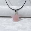 20mm Natural Crystal Stone Star Pendant Necklace - DP Online