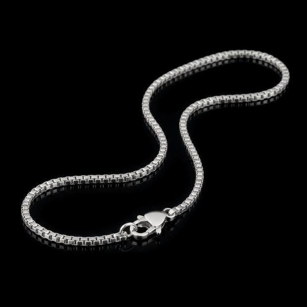24" 61cm 3mm Stainless Steel Box Link Chain - DP Online