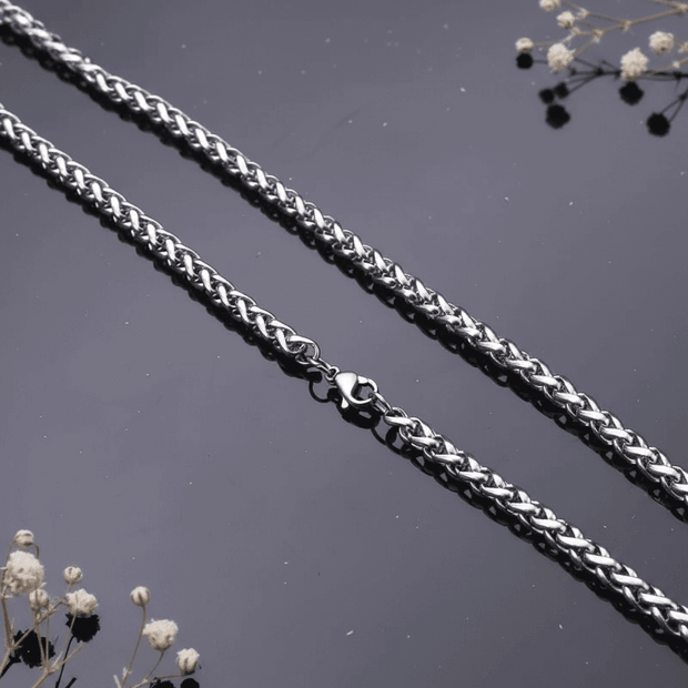 24" 61cm 5mm Stainless Steel Dragon Bone Link Chain - DP Online