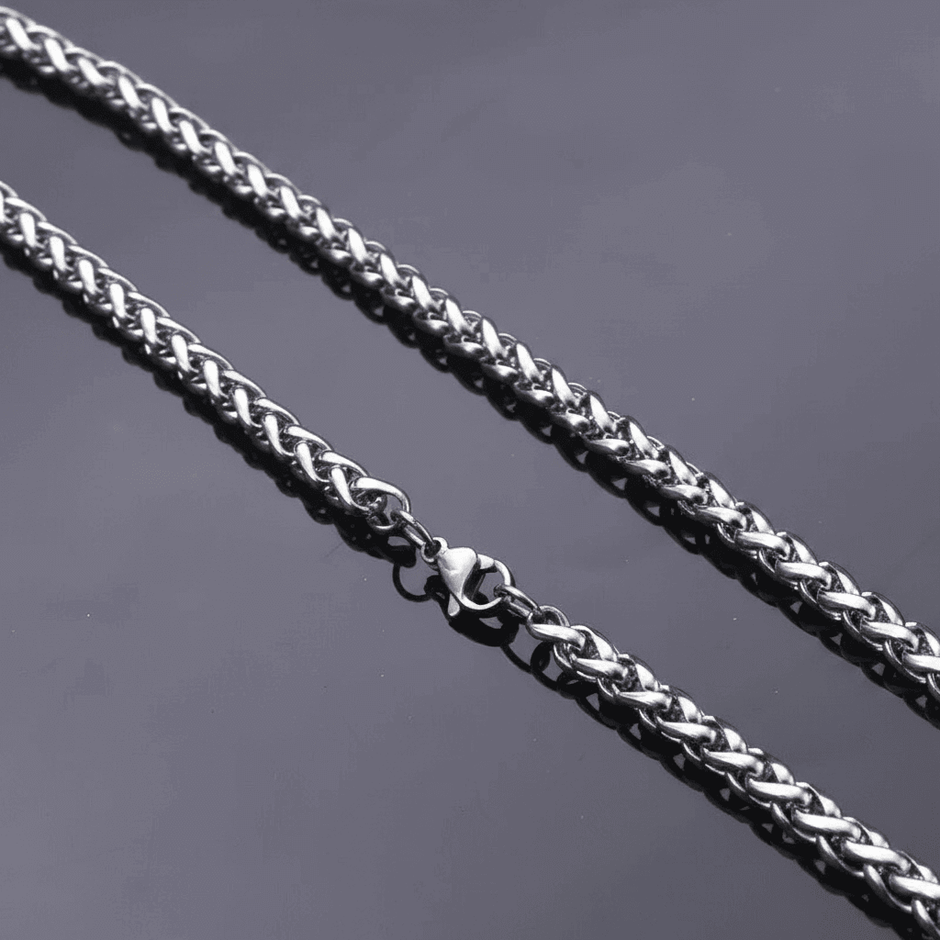24" 61cm 5mm Stainless Steel Dragon Bone Link Chain - DP Online
