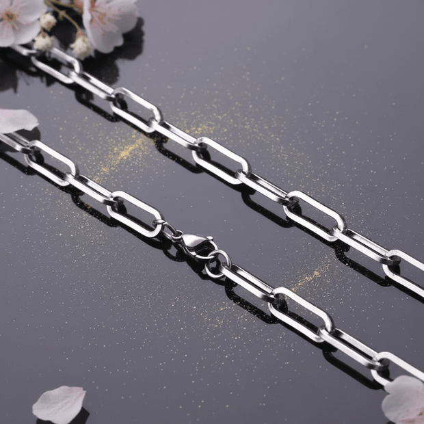 24" 61cm 6.5mm Stainless Steel Square Thick Link Chain - DP Online