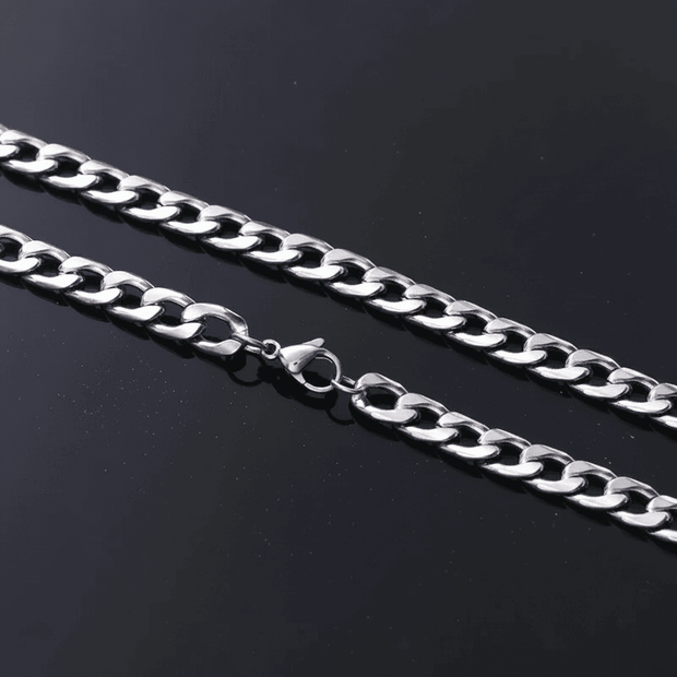 24" 61cm 7.7mm Stainless Steel Curb Link Chain - DP Online