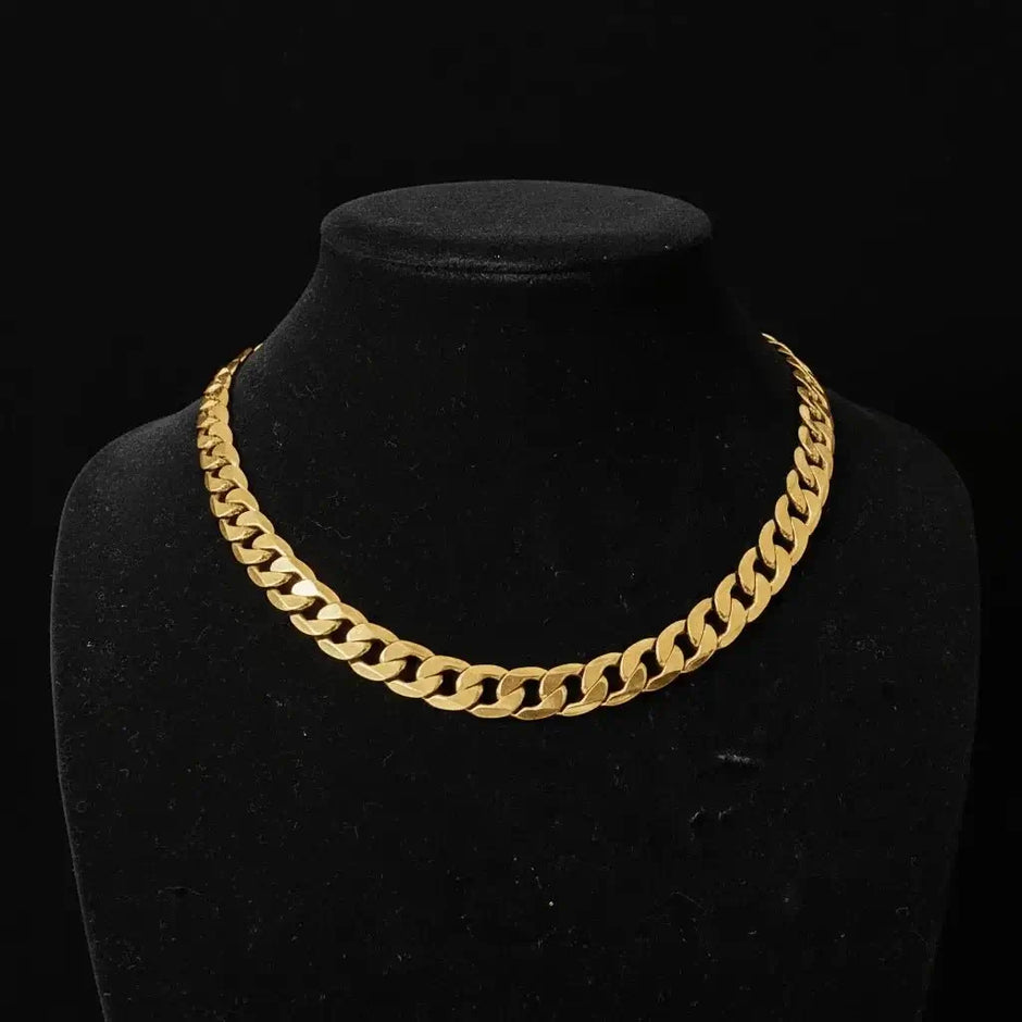 24ct Gold 24" 61cm 12mm Link Chain - DP Online