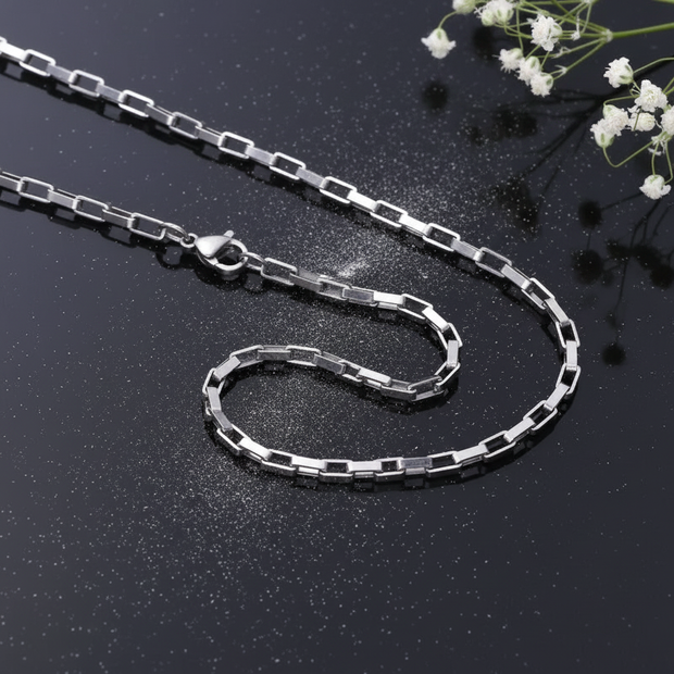 3mm Box Link Chain V3 Dust + Florals