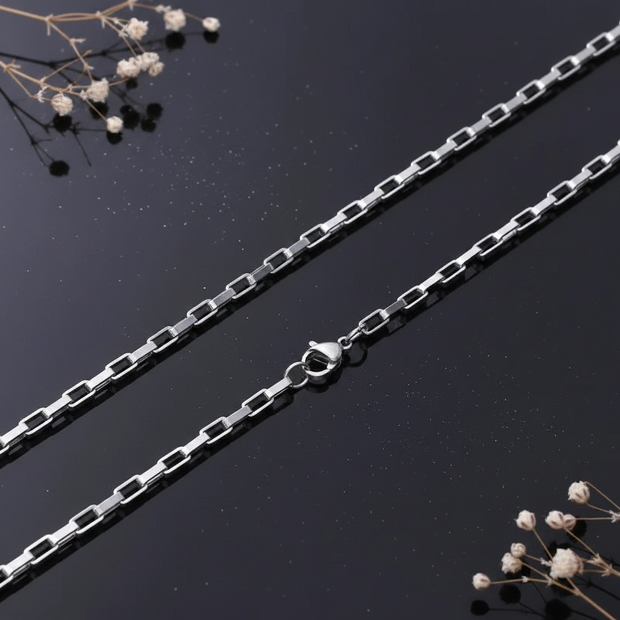 4mm 24" Box Link Chain V3 Dust + Florals