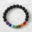 7 Chakra Bracelet - Silver Dust Single
