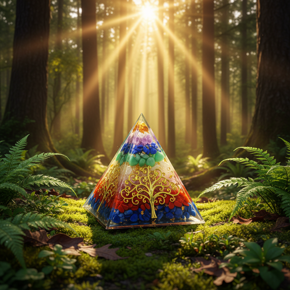 7 Chakra Tree of Life Pyramid – Forest Floor