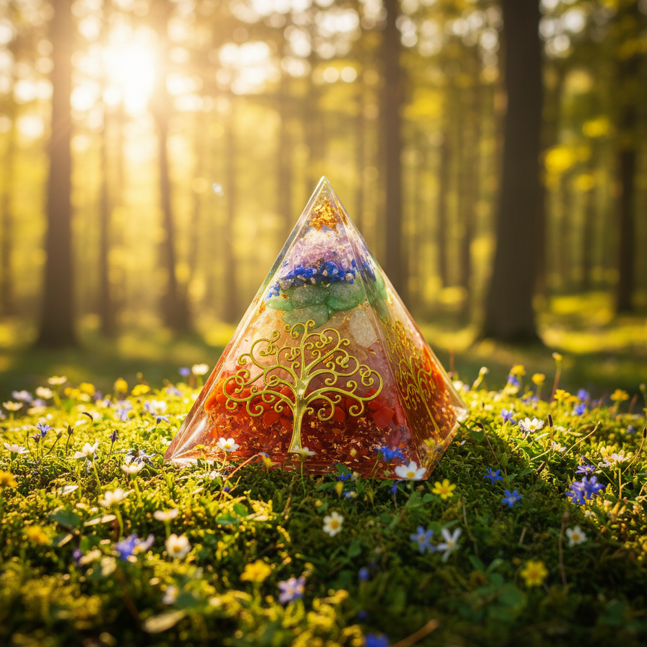 7 Chakra Tree of Life Pyramid – Wildflower Clearing