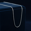 925 Silver Box Chain V1 Draped