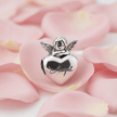 925 Sterling Silver Angel Love Bracelet Charm - DP Online