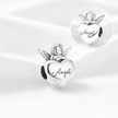 925 Sterling Silver Angel Love Bracelet Charm - DP Online