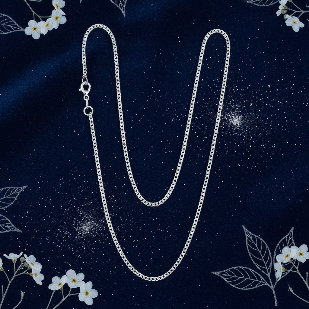 925 Sterling Silver Curb Chain V3