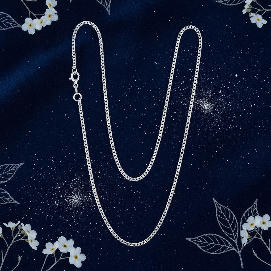 925 Sterling Silver Curb Chain V3
