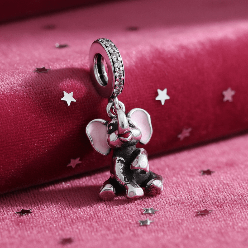 925 Sterling Silver Elephant Bracelet Charm - DP Online