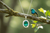925 Sterling Silver Oval Emerald Cubic Zirconia Pendant Necklace - DP Online
