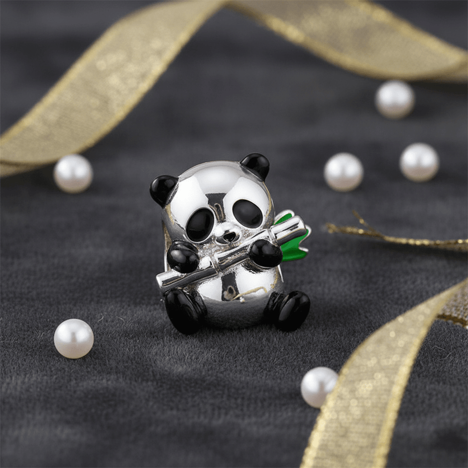 925 Sterling Silver Panda Bracelet Charm - DP Online