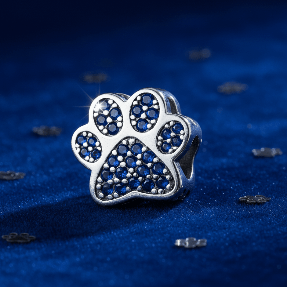925 Sterling Silver Paw Bracelet Charm - DP Online