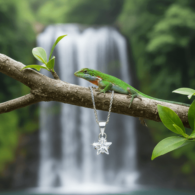 925 Sterling Silver Shining Cubic Zirconia Star Pendant - DP Online