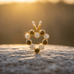 9ct Gold Blue and White Cubic Zirconia Heart Pendant Necklace - DP Online